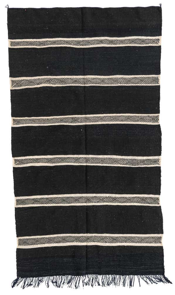 4' 7 x 8' 2 Hand Knotted Moroccan Wool Rug