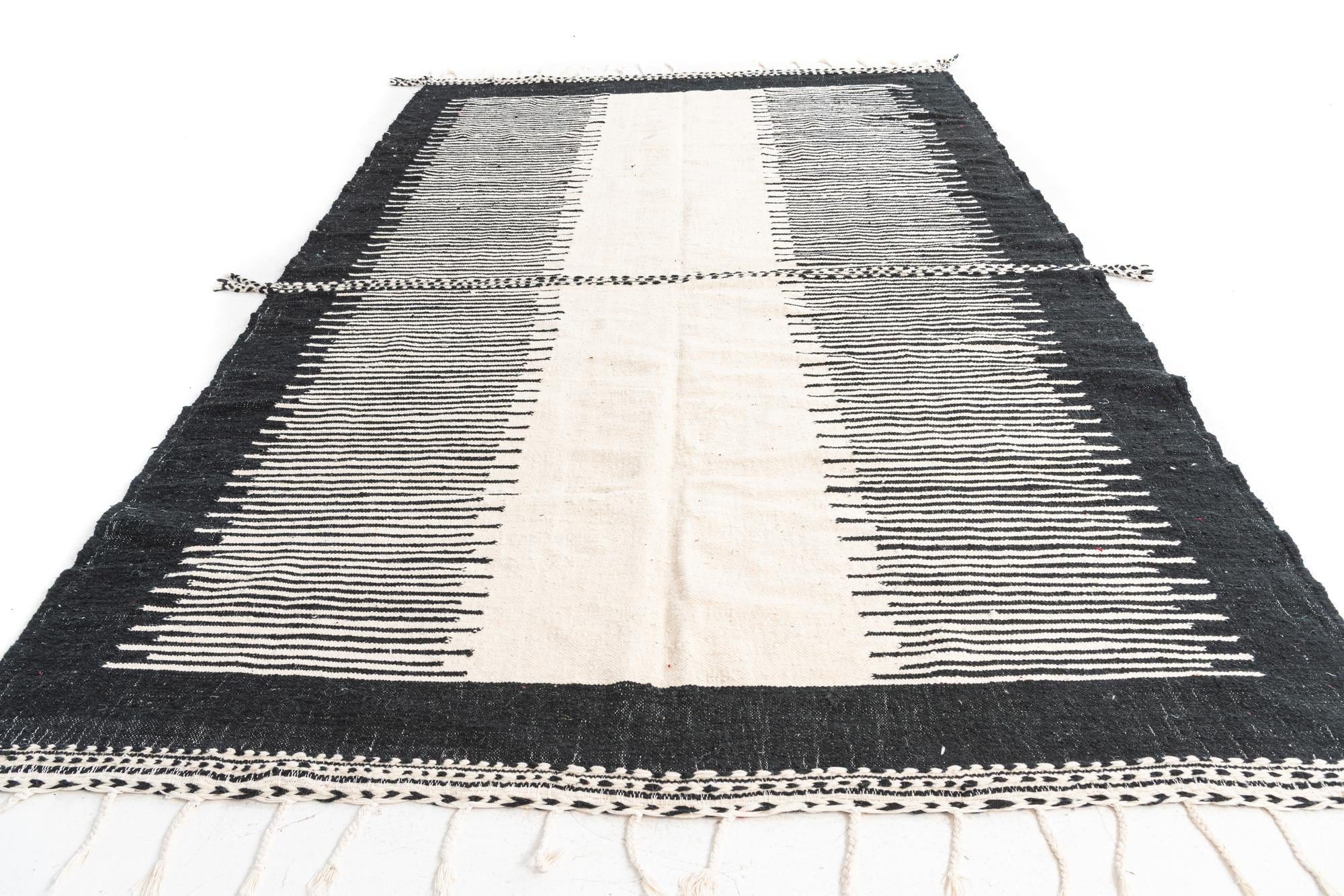 7' 4 x 11' 3 Hand Knotted Moroccan Wool Rug