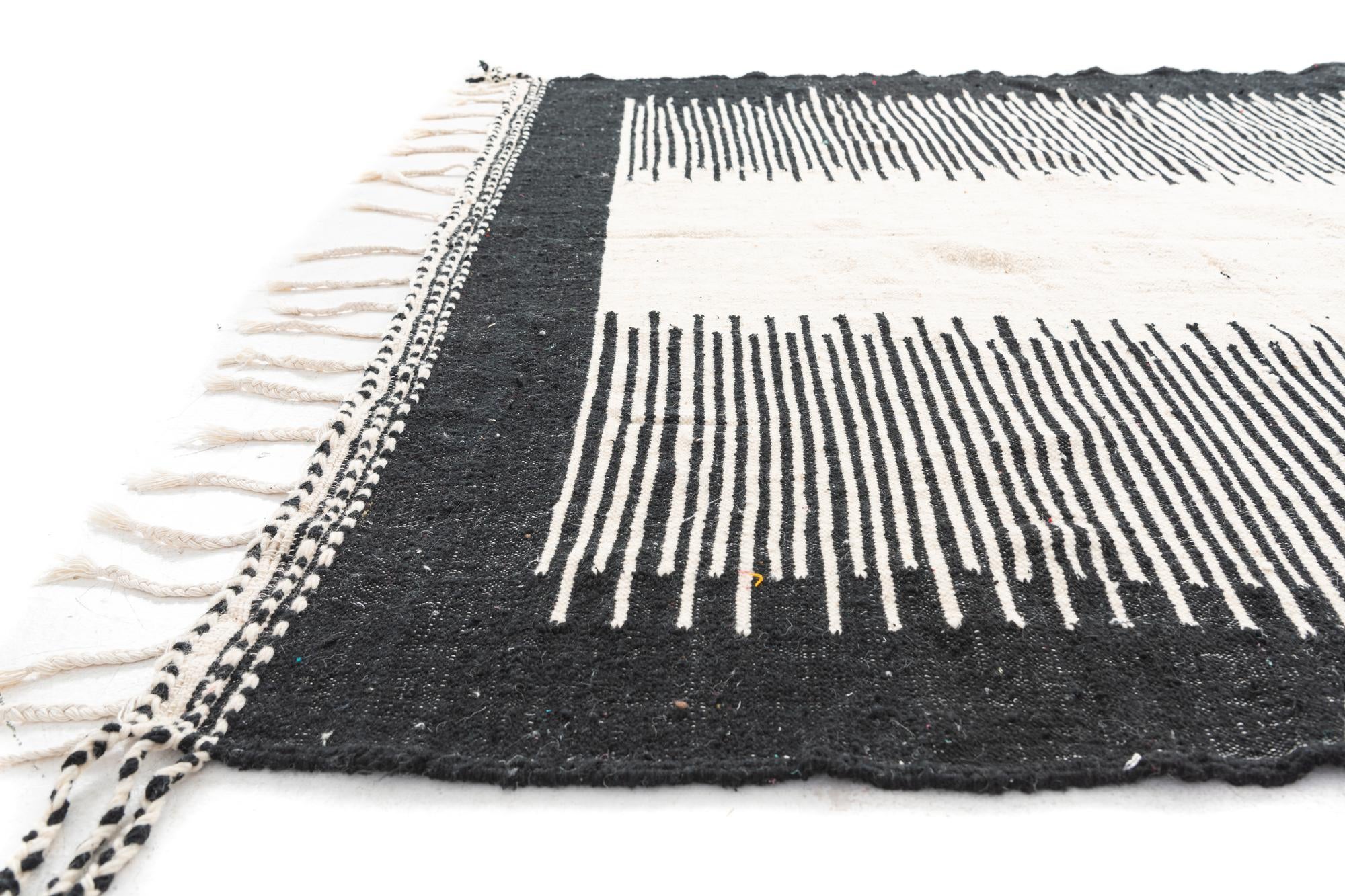 7' 4 x 11' 3 Hand Knotted Moroccan Wool Rug