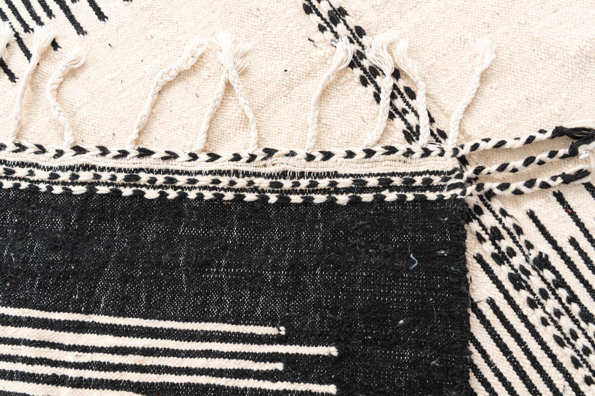 7' 4 x 11' 3 Hand Knotted Moroccan Wool Rug