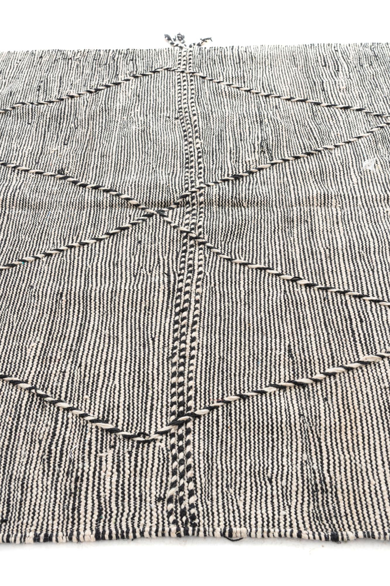 6' 6 x 10' 4 Hand Knotted Moroccan Wool Rug