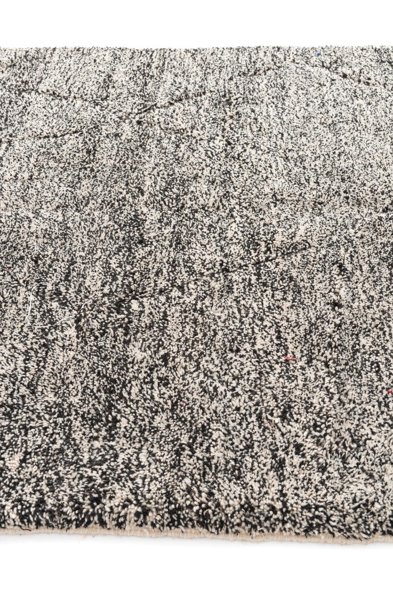 6' 9 x 9' 7 Hand Knotted Moroccan Wool Rug