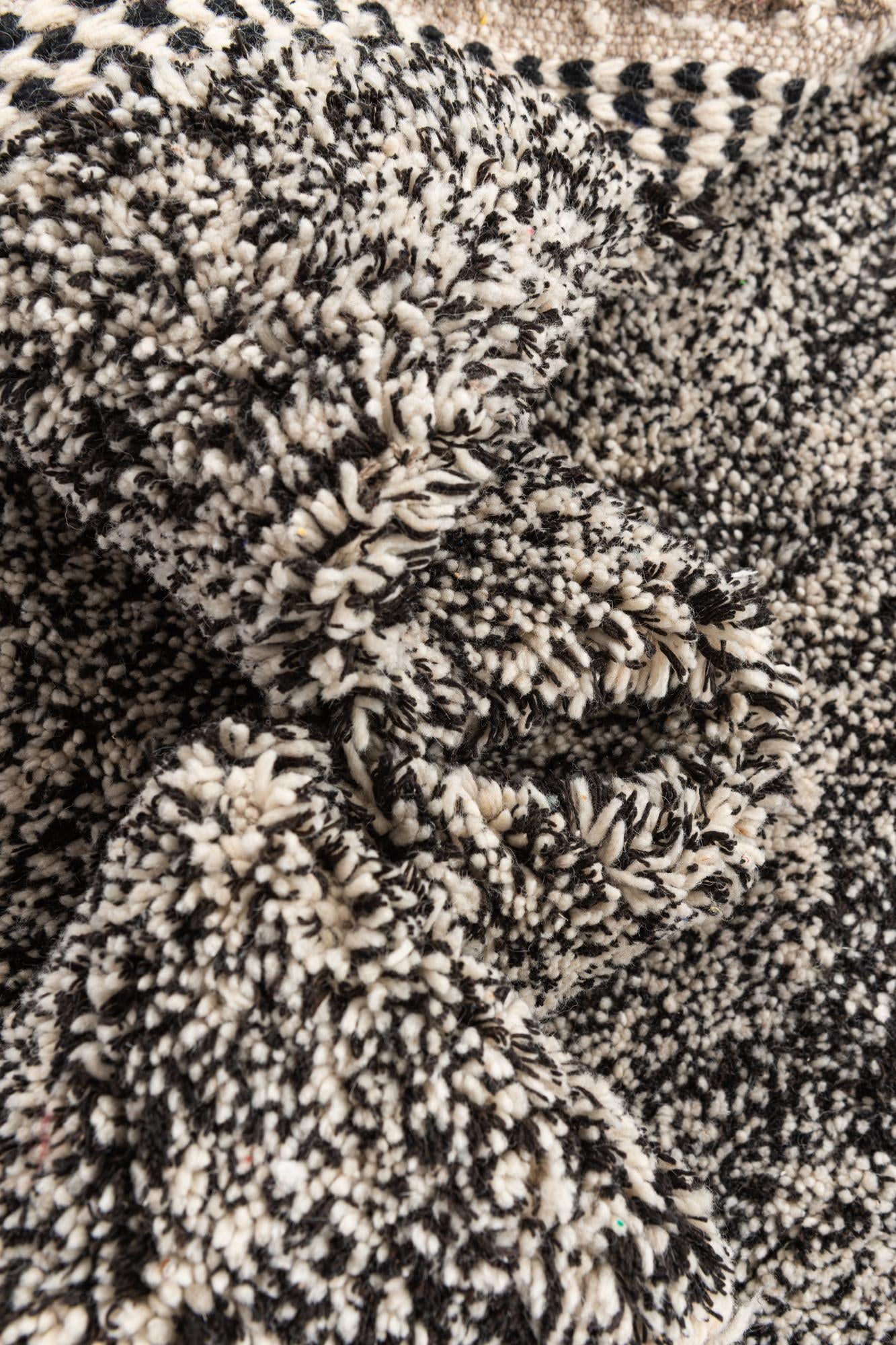 6' 9 x 9' 7 Hand Knotted Moroccan Wool Rug