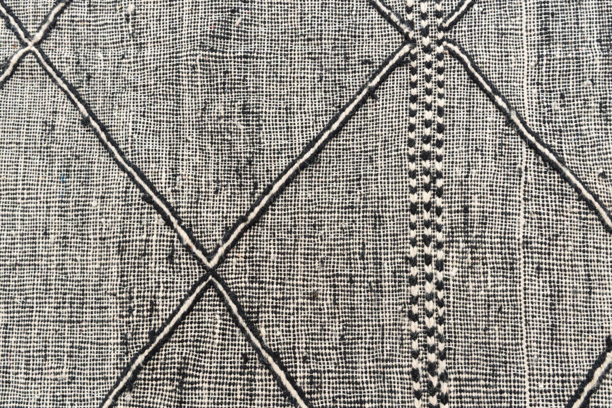 5' x 8' Hand Knotted Moroccan Wool Rug