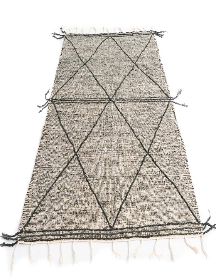 Detail image of 5' 2 x 8' 3  Hand Knotted Moroccan Wool Rug