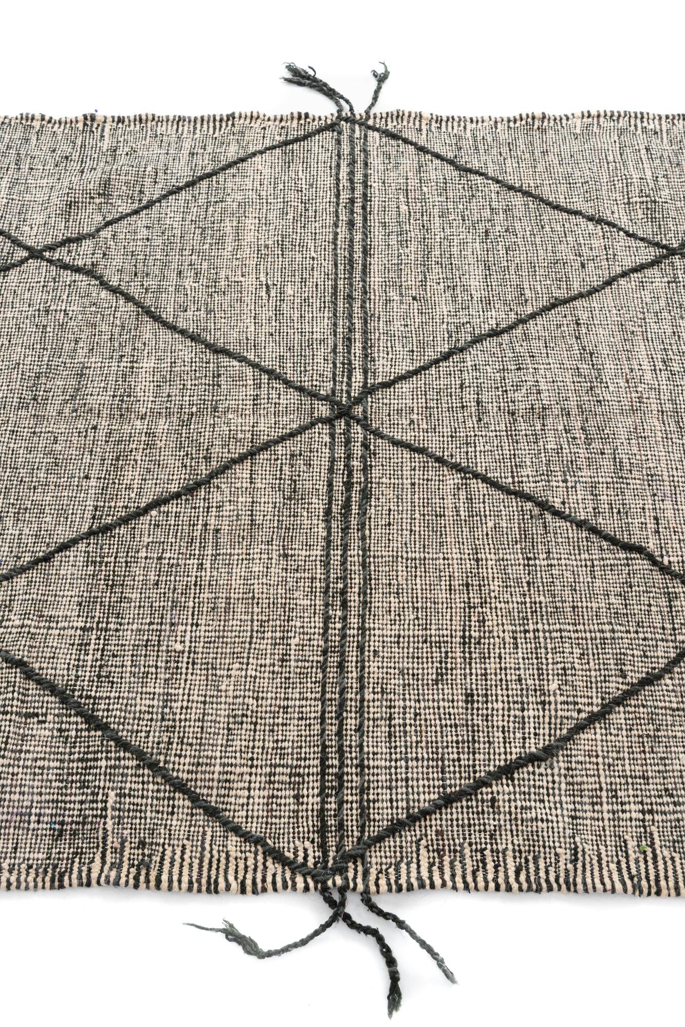 5' 2 x 8' 3 Hand Knotted Moroccan Wool Rug