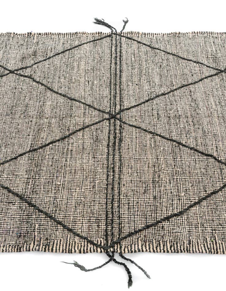 Detail image of 5' 2 x 8' 3  Hand Knotted Moroccan Wool Rug