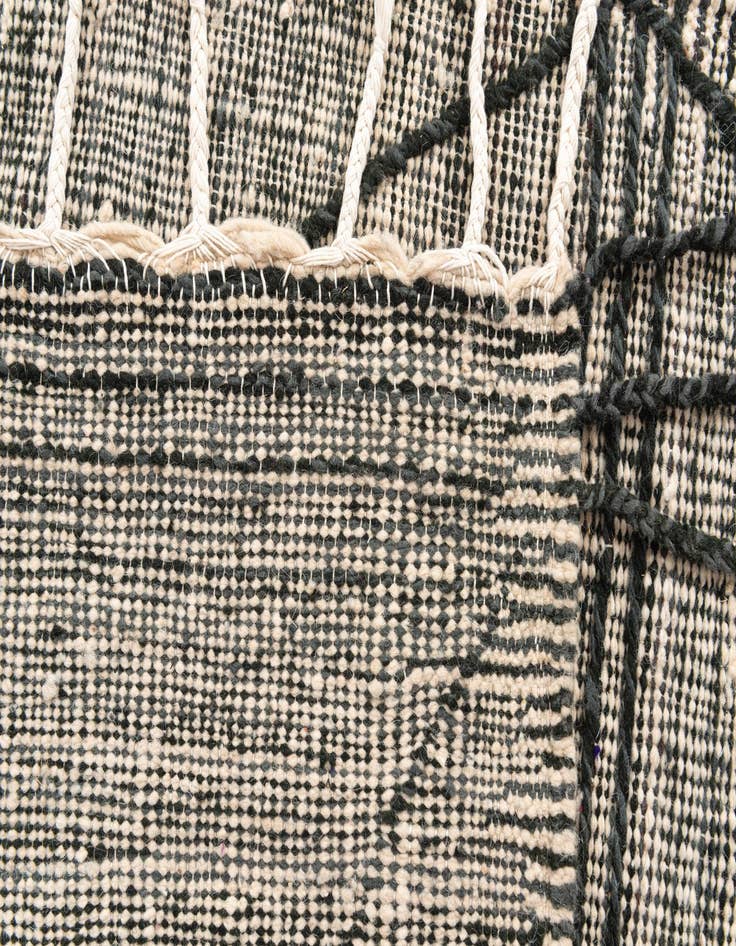 Detail image of 5' 2 x 8' 3  Hand Knotted Moroccan Wool Rug