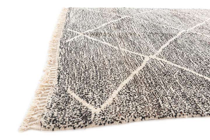 7' 2 x 9' 3 Hand Knotted Moroccan Wool Rug