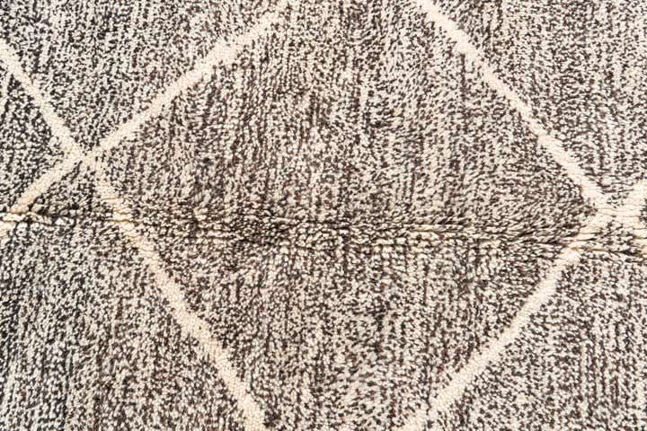 7' 2 x 9' 3 Hand Knotted Moroccan Wool Rug