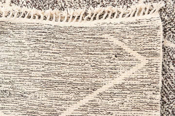 7' 2 x 9' 3 Hand Knotted Moroccan Wool Rug