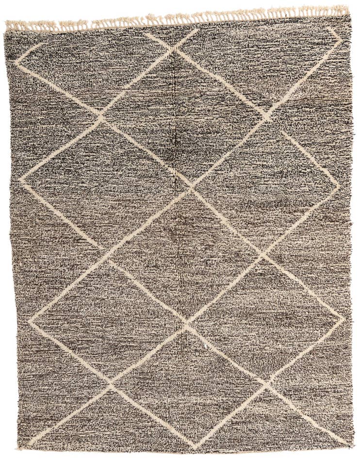Detail image of 7' 2 x 9' 3 Hand Knotted Moroccan Wool Rug