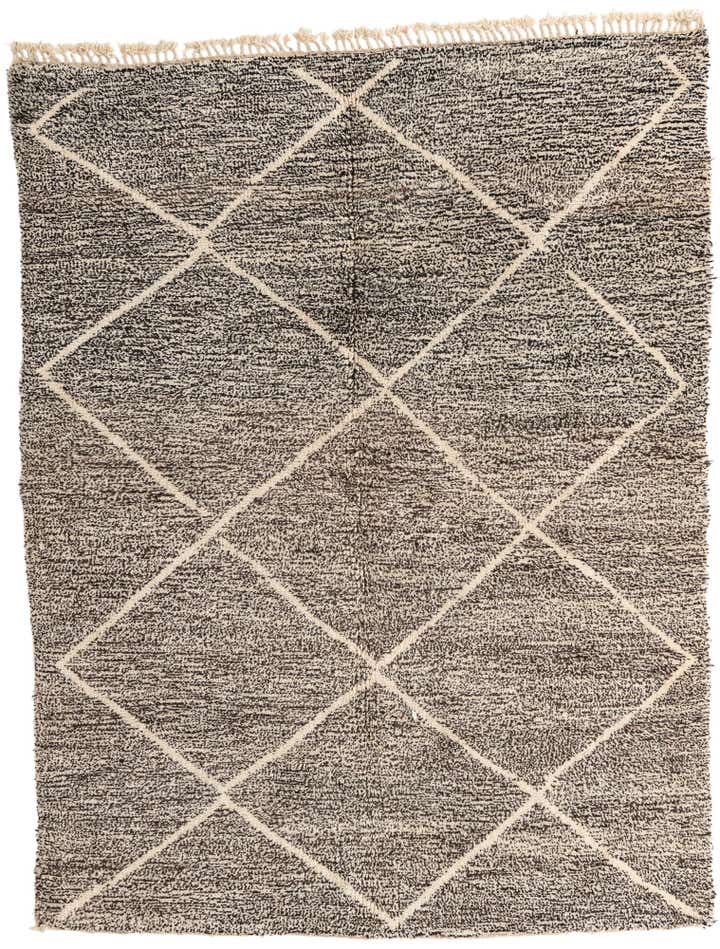 7' 2 x 9' 3 Hand Knotted Moroccan Wool Rug