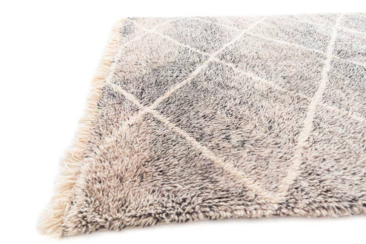 Detail image of 6' 3 x 9' Hand Knotted Moroccan Wool Rug