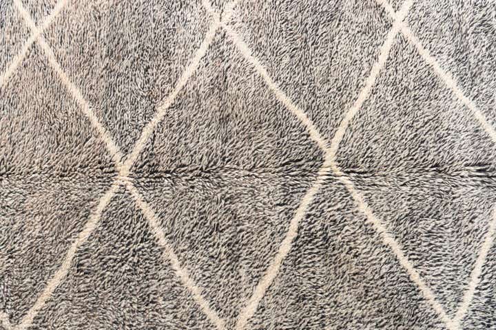 6' 3 x 9' Hand Knotted Moroccan Wool Rug