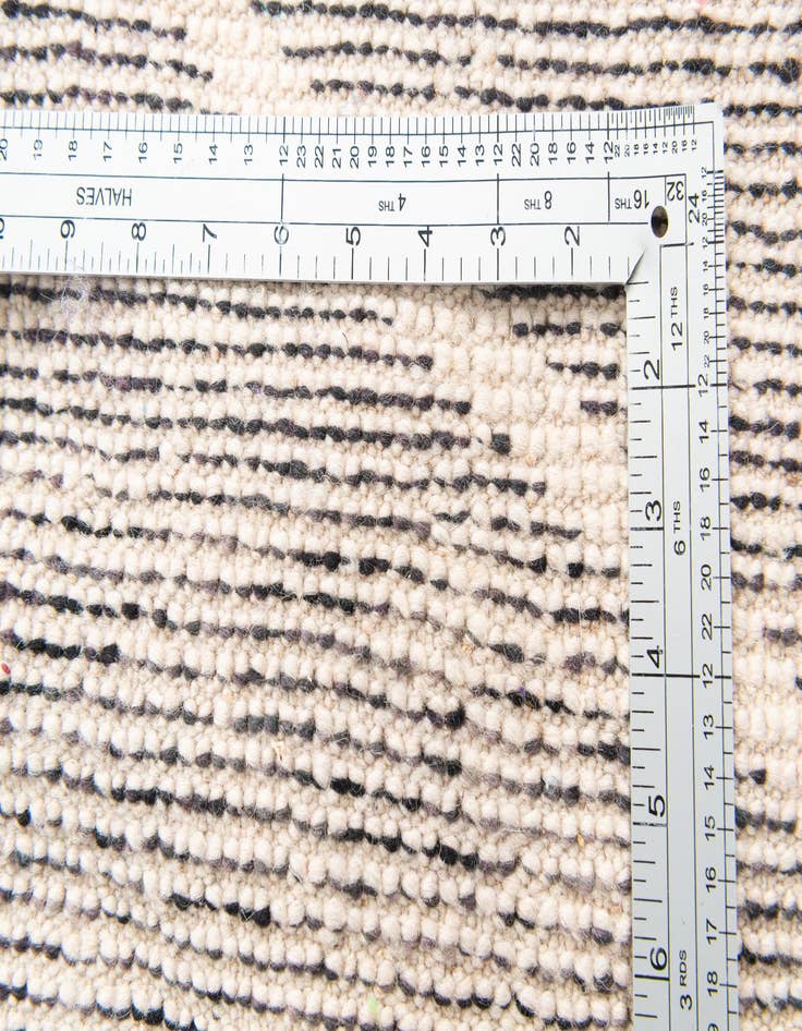 Detail image of 6' 3 x 9'  Hand Knotted Moroccan Wool Rug