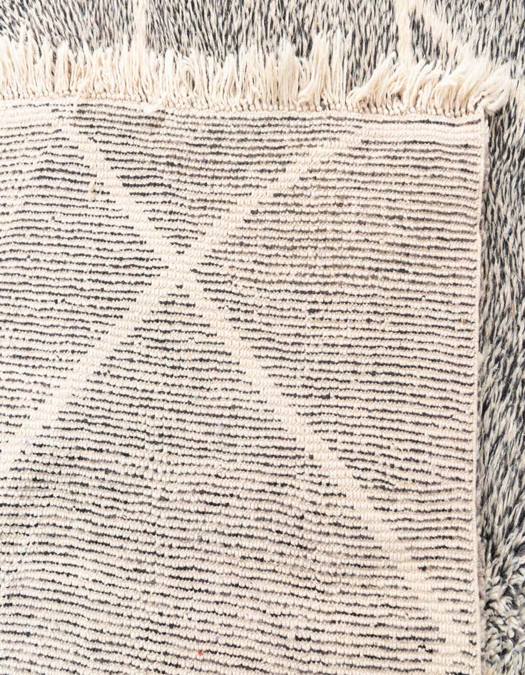 Detail image of 6' 3 x 9'  Hand Knotted Moroccan Wool Rug