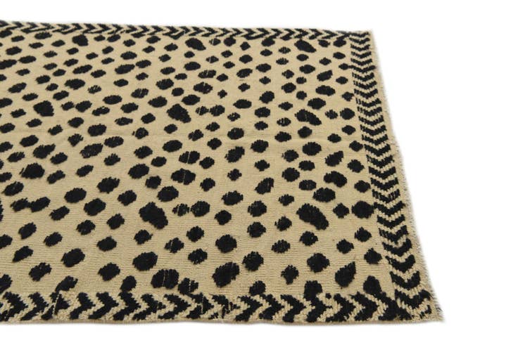 Detail image of 4' 3 x 6' Hand Knotted Moroccan Wool Rug