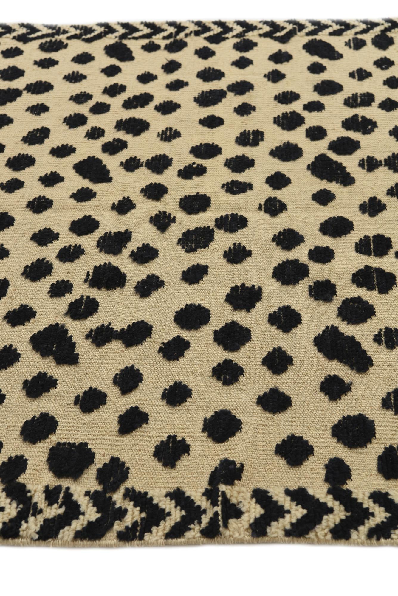 4' 3 x 6' Hand Knotted Moroccan Wool Rug