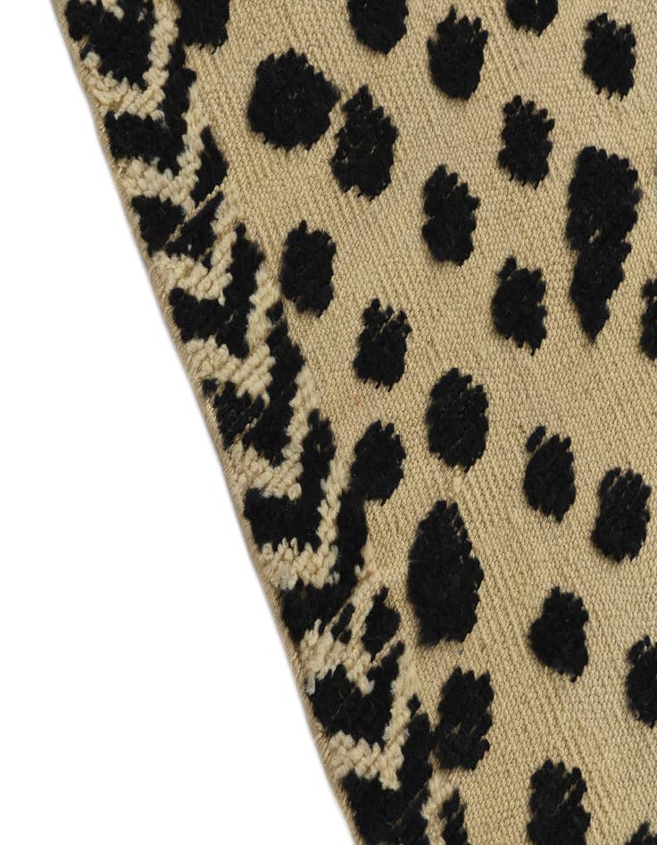 Detail image of 4' 3 x 6'  Hand Knotted Moroccan Wool Rug