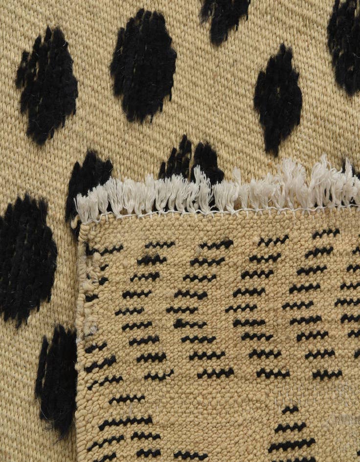 Detail image of 4' 3 x 6'  Hand Knotted Moroccan Wool Rug