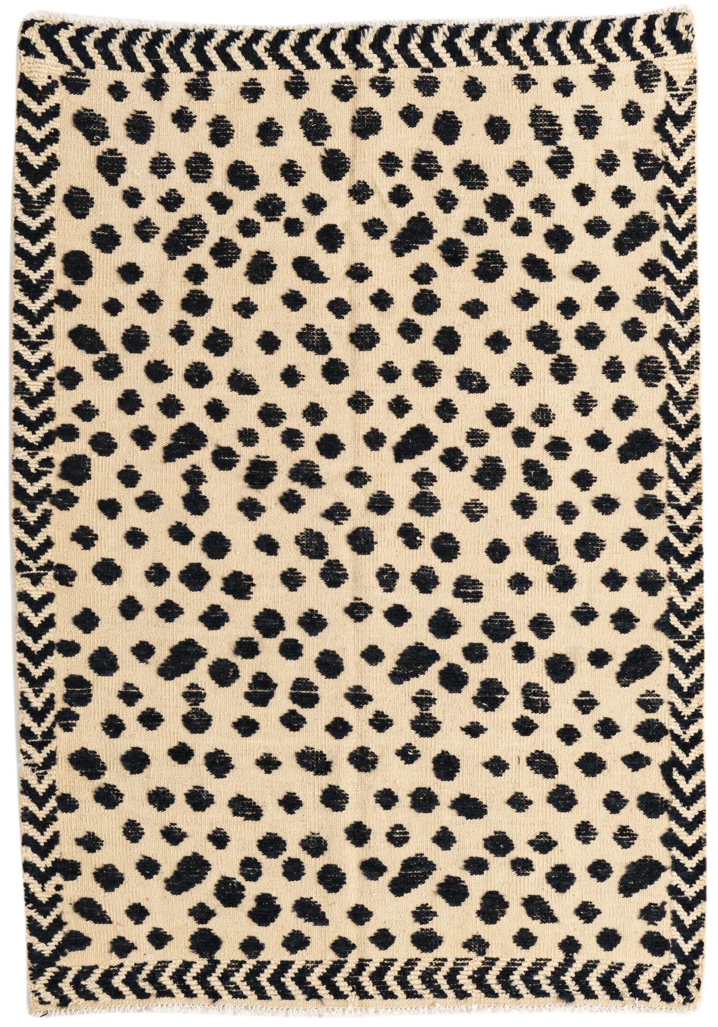 4' 3 x 6' Hand Knotted Moroccan Wool Rug