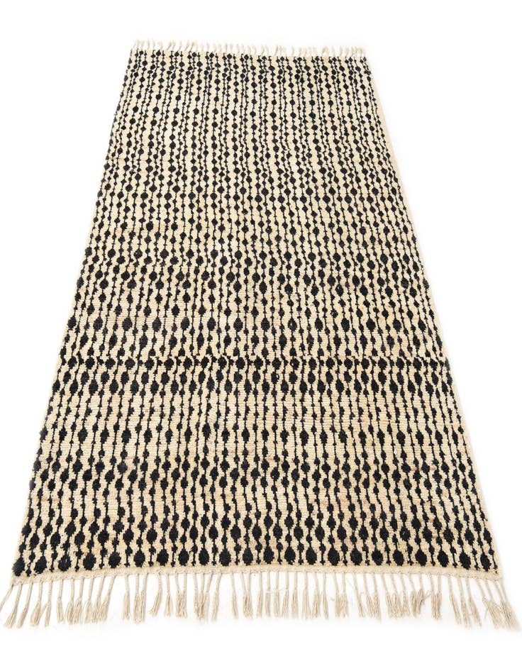 Detail image of 5' 7 x 8' 1  Hand Knotted Moroccan Wool Rug