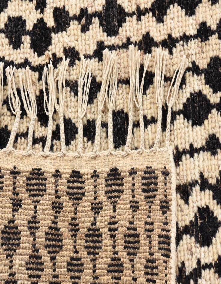 Detail image of 5' 7 x 8' 1  Hand Knotted Moroccan Wool Rug