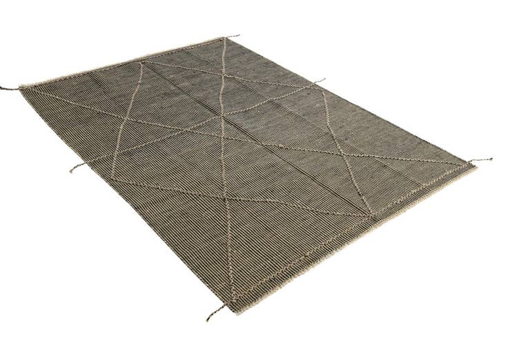 Detail image of 5' 6 x 7' 6 Hand Knotted Moroccan Wool Rug