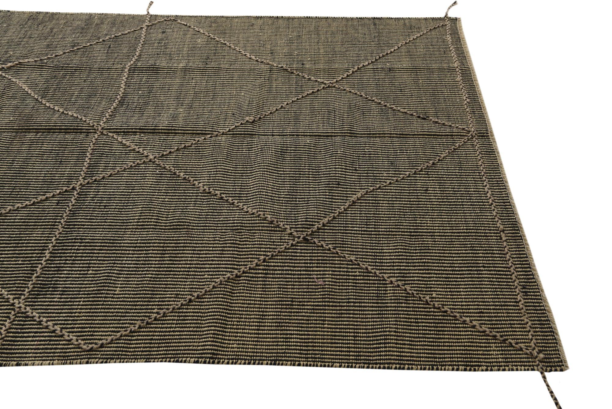5' 6 x 7' 6 Hand Knotted Moroccan Wool Rug