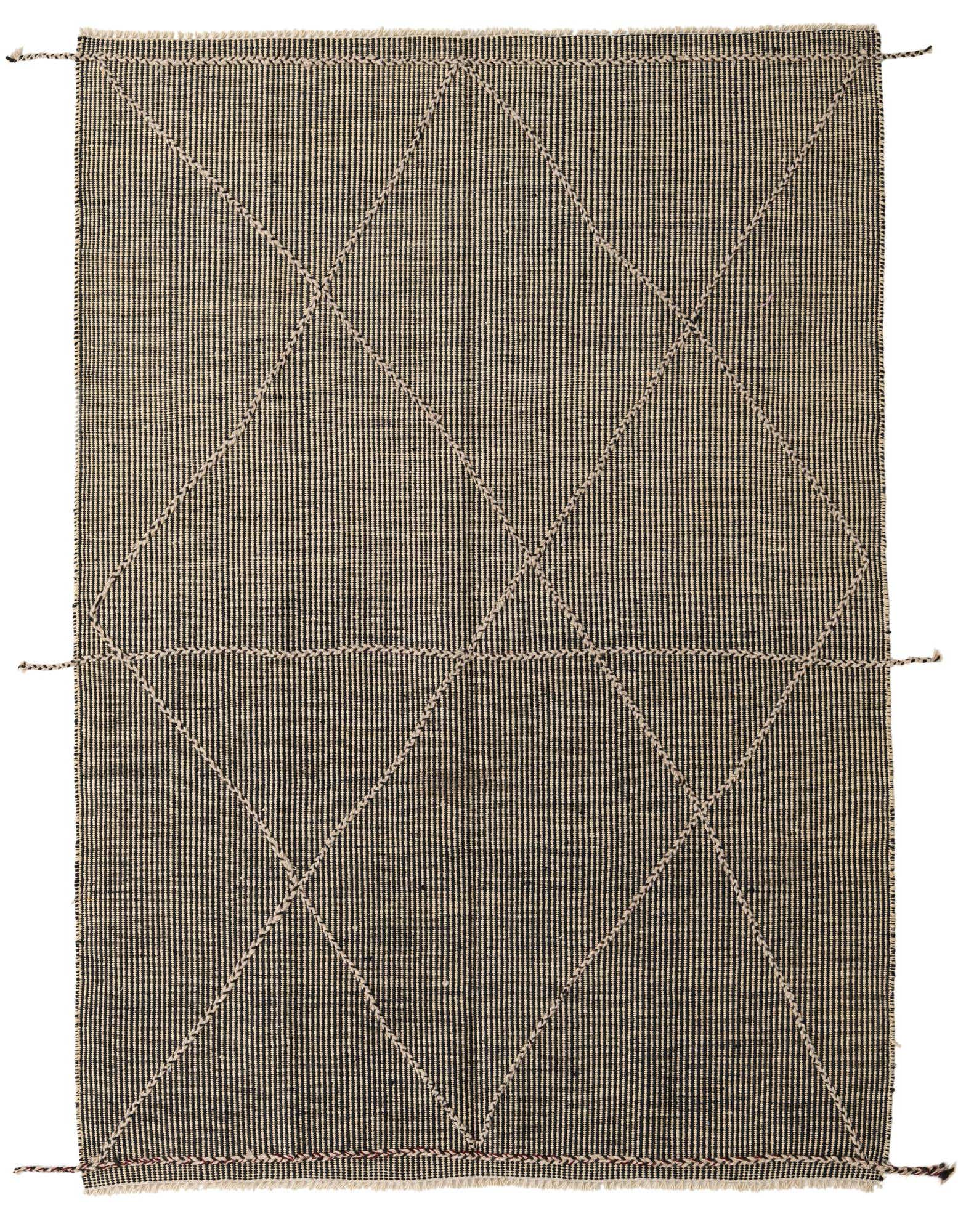 5' 6 x 7' 6 Hand Knotted Moroccan Wool Rug