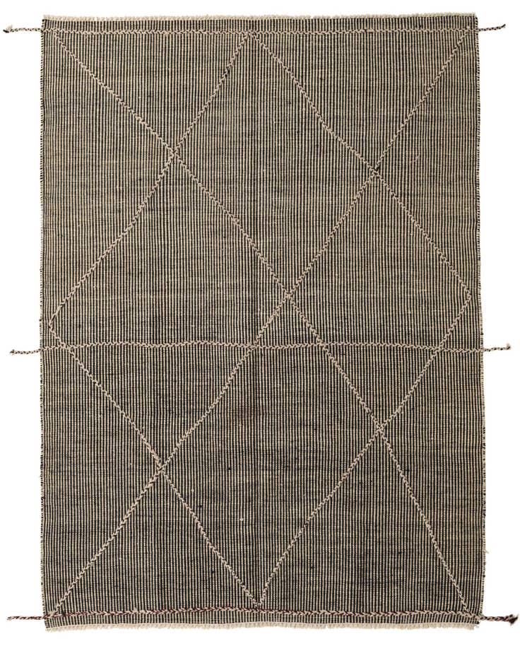 Detail image of 5' 6 x 7' 6 Hand Knotted Moroccan Wool Rug