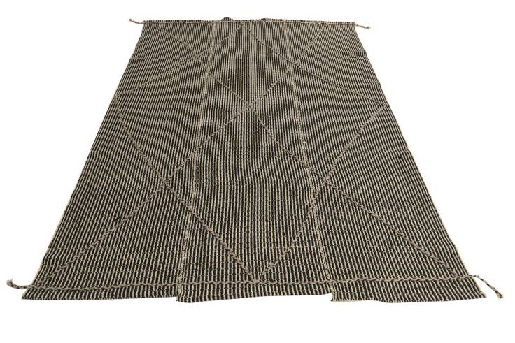 Detail image of 5' 10 x 9' 4 Hand Knotted Moroccan Wool Rug