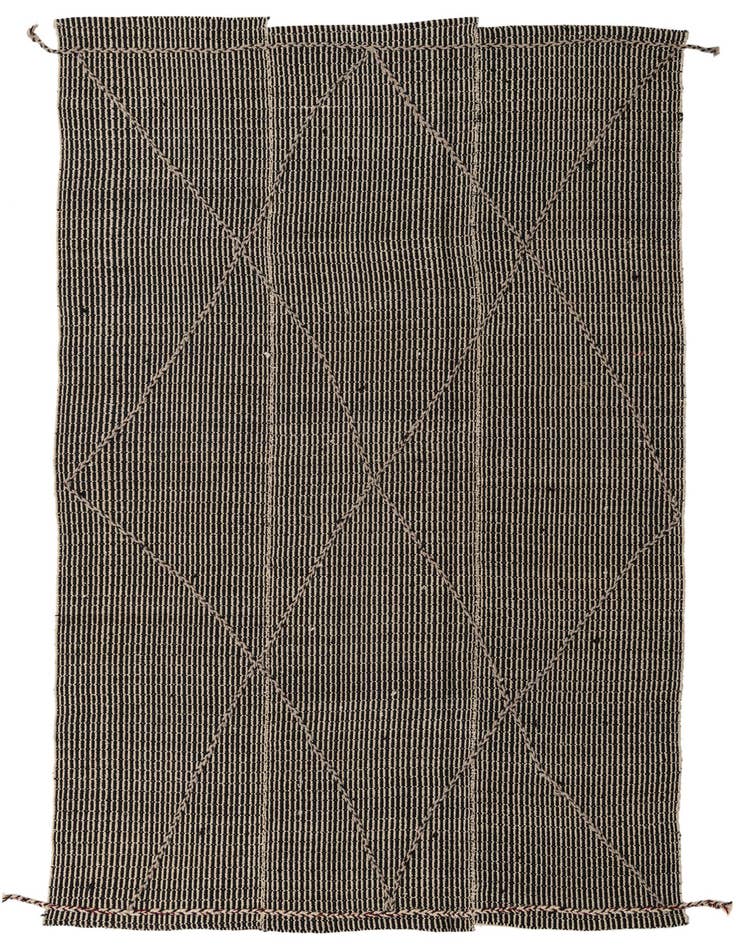 Detail image of 5' 10 x 9' 4 Hand Knotted Moroccan Wool Rug