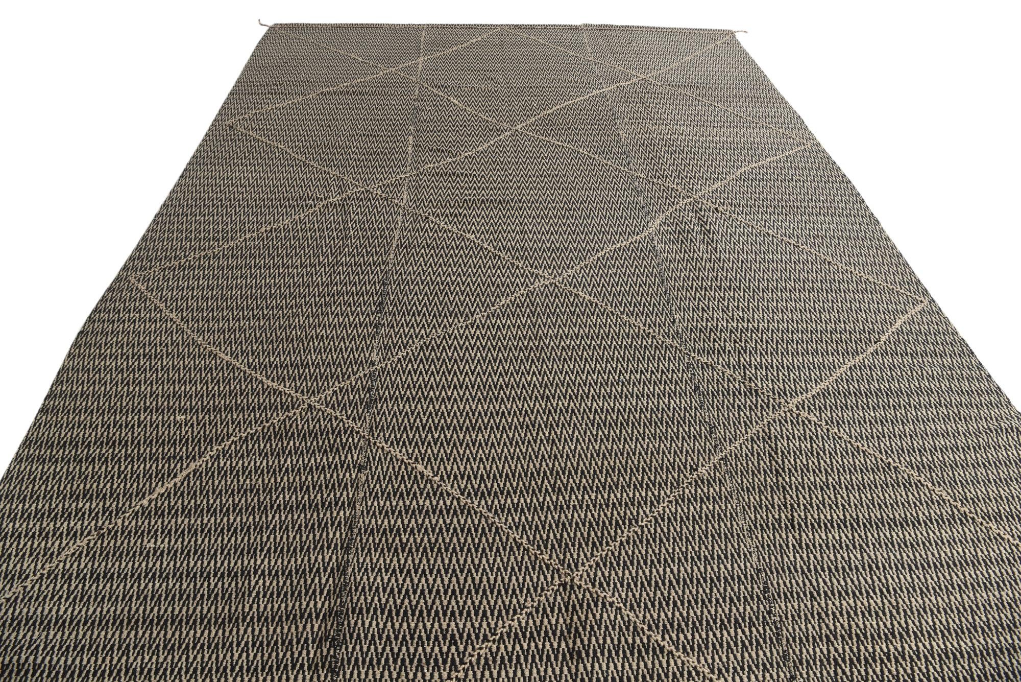 9' 9 x 14' 3 Hand Knotted Moroccan Wool Rug