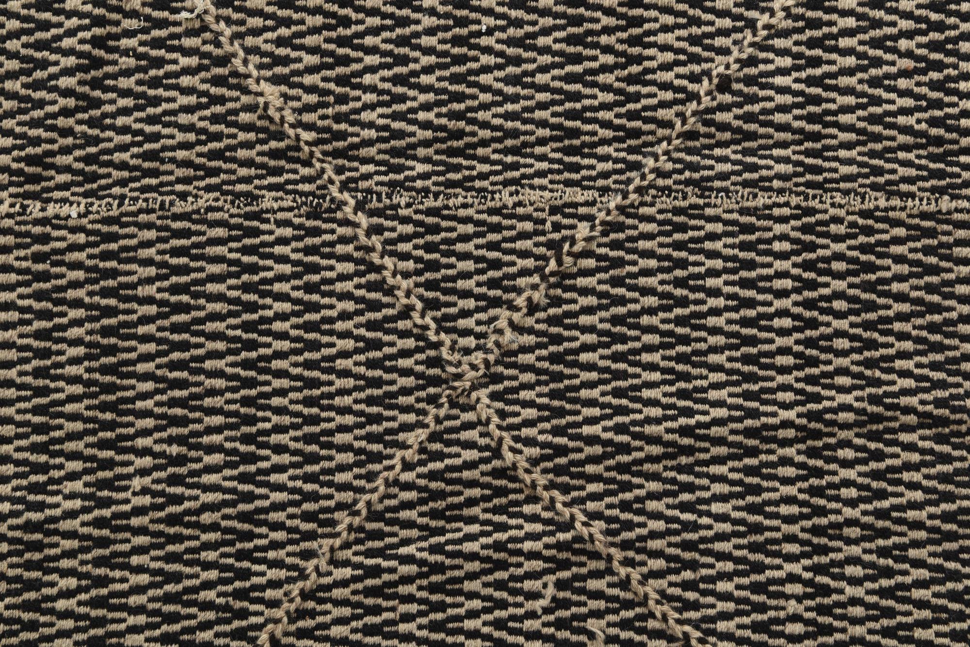 9' 9 x 14' 3 Hand Knotted Moroccan Wool Rug