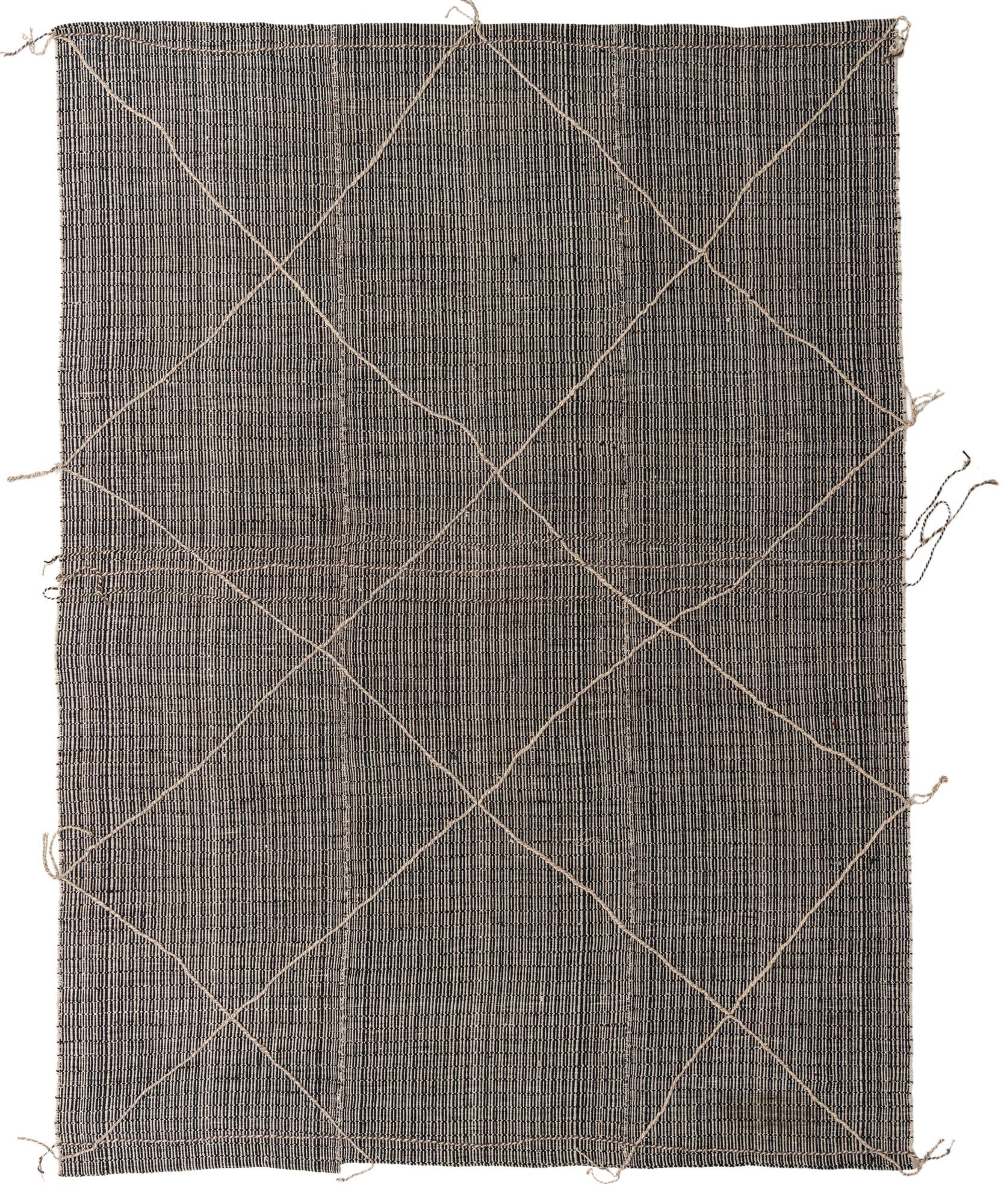 8' 8 x 11' 9 Hand Knotted Moroccan Wool Rug