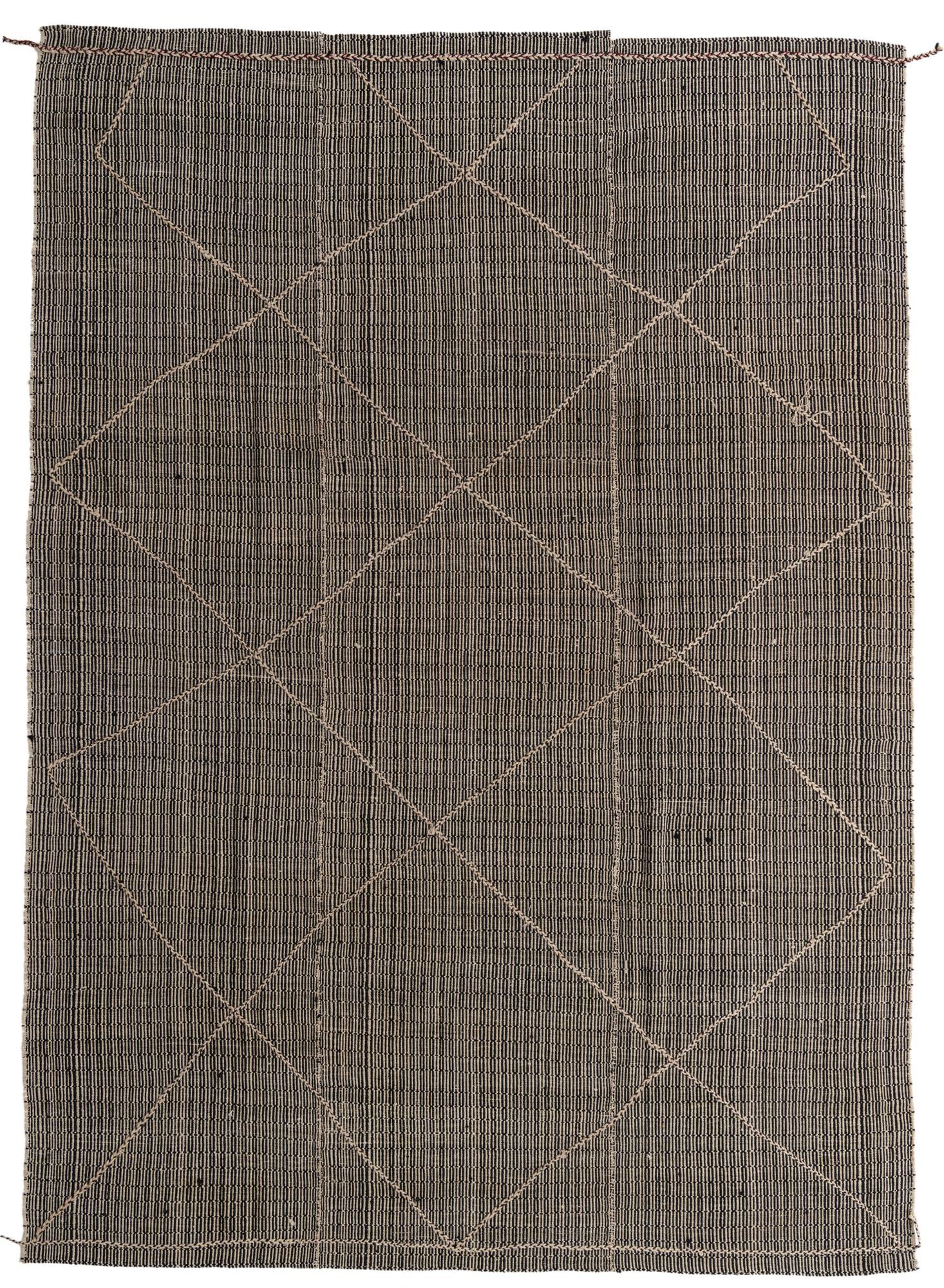 8' 7 x 12' 3 Hand Knotted Moroccan Wool Rug