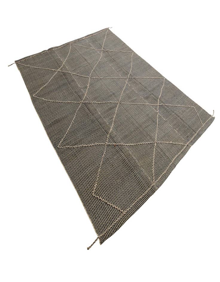 Detail image of 9' 1 x 10'  Hand Knotted Moroccan Wool Rug