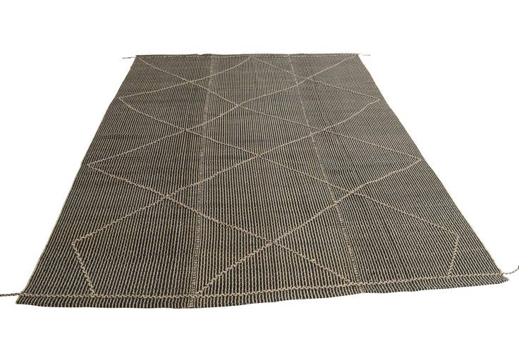 Detail image of 9' 1 x 10' Hand Knotted Moroccan Wool Rug