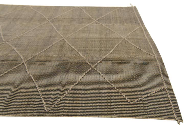 Detail image of 9' 1 x 10' Hand Knotted Moroccan Wool Rug