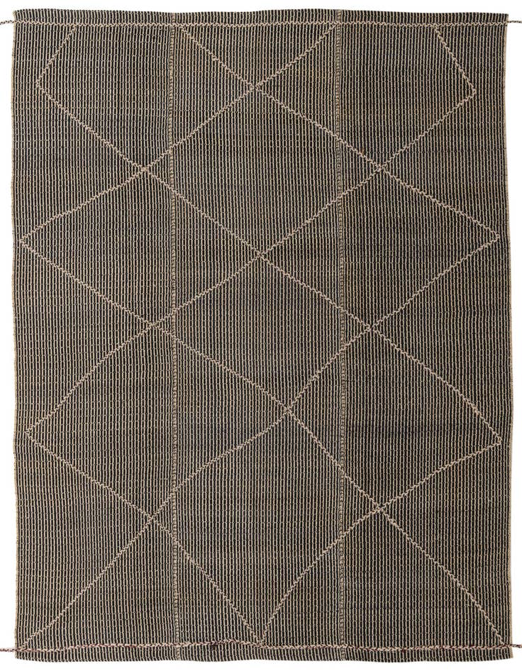 Detail image of 9' 1 x 10' Hand Knotted Moroccan Wool Rug