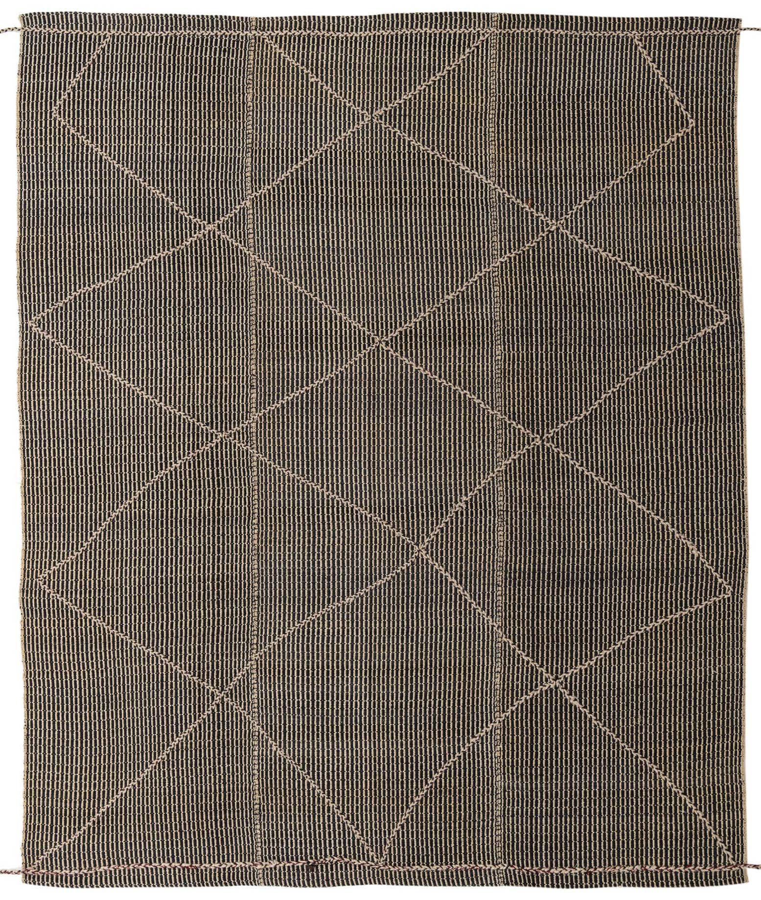 9' 1 x 10' Hand Knotted Moroccan Wool Rug