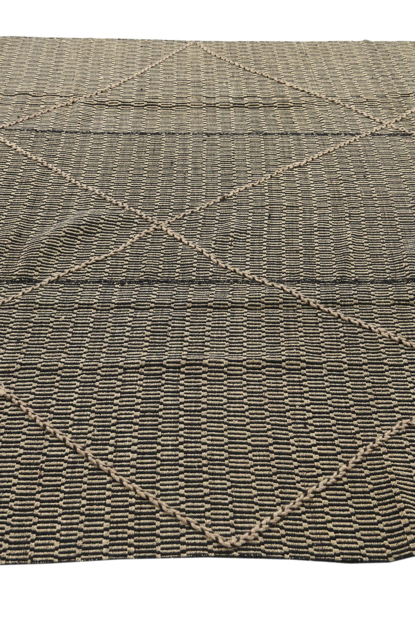 7' 9 x 9' 7 Hand Knotted Moroccan Wool Rug