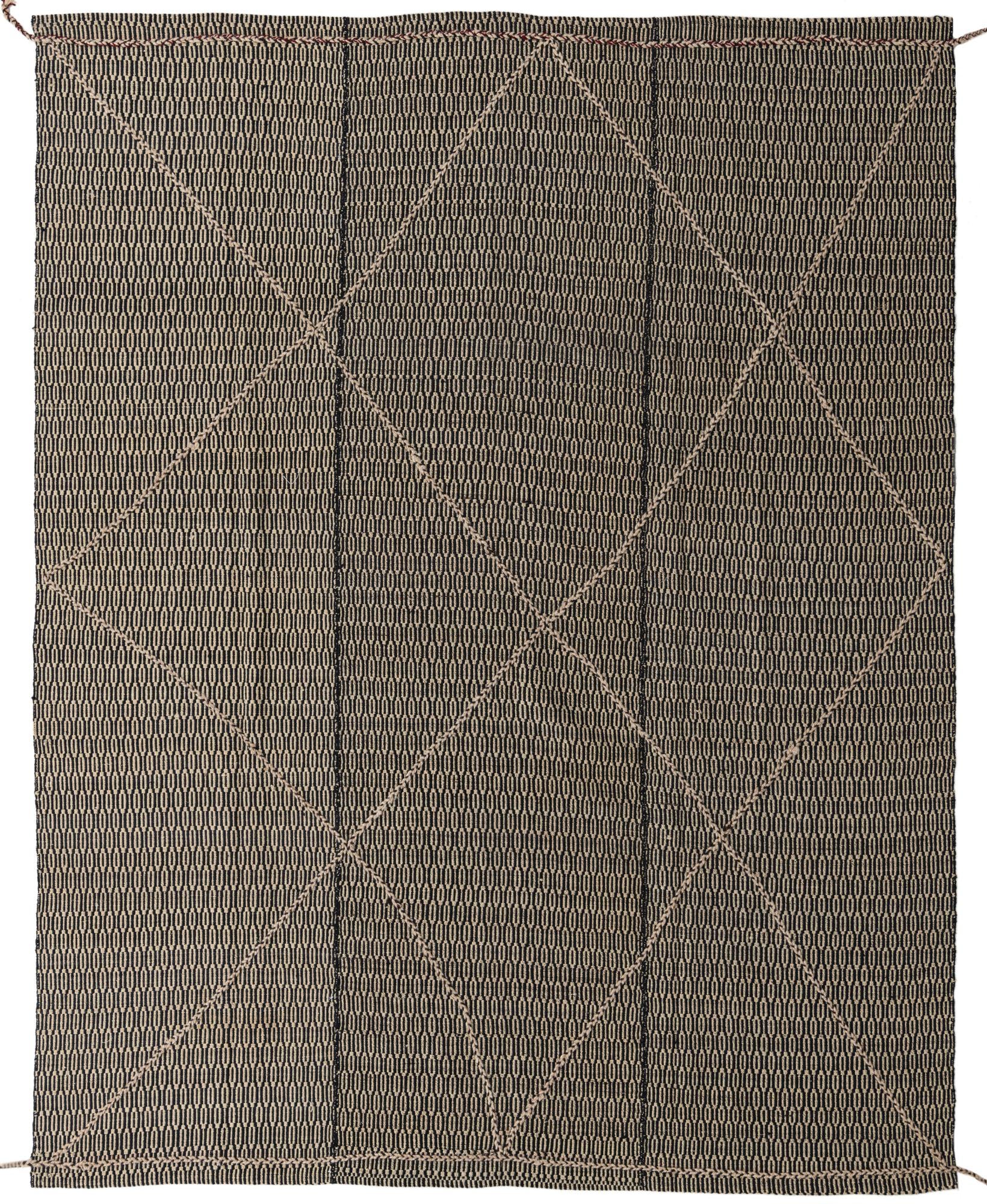 7' 9 x 9' 7 Hand Knotted Moroccan Wool Rug
