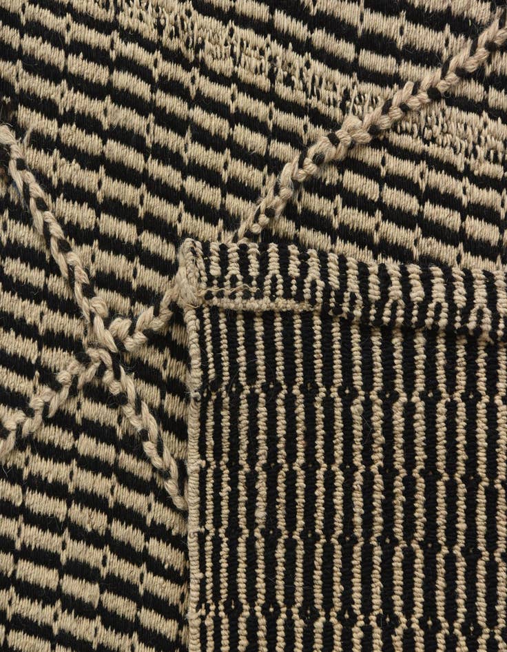 Detail image of 5' 9 x 9'  Hand Knotted Moroccan Wool Rug