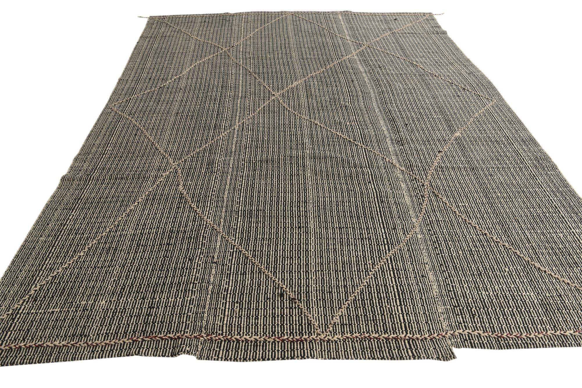 8' 9 x 11' 8 Hand Knotted Moroccan Wool Rug