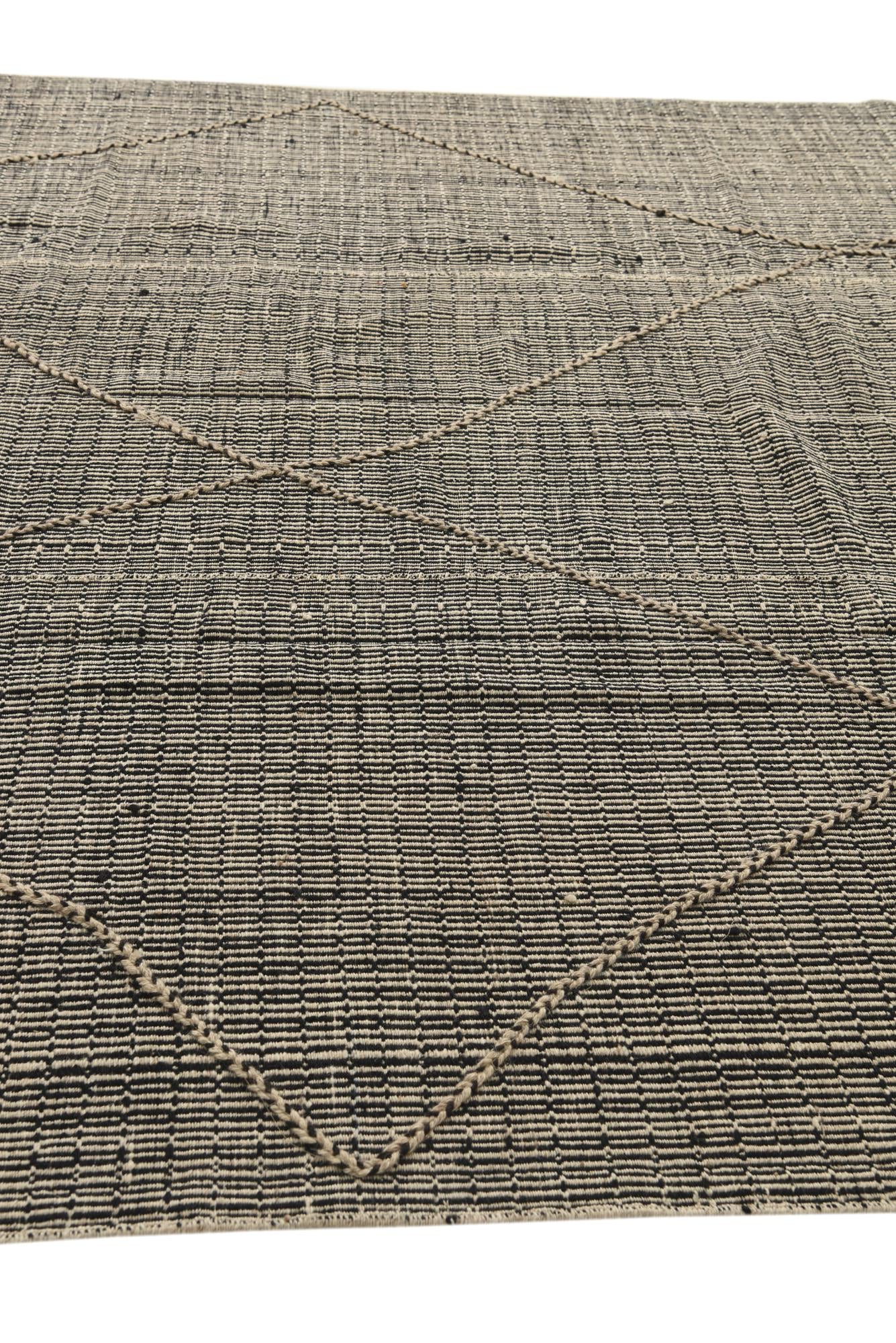8' 9 x 11' 8 Hand Knotted Moroccan Wool Rug