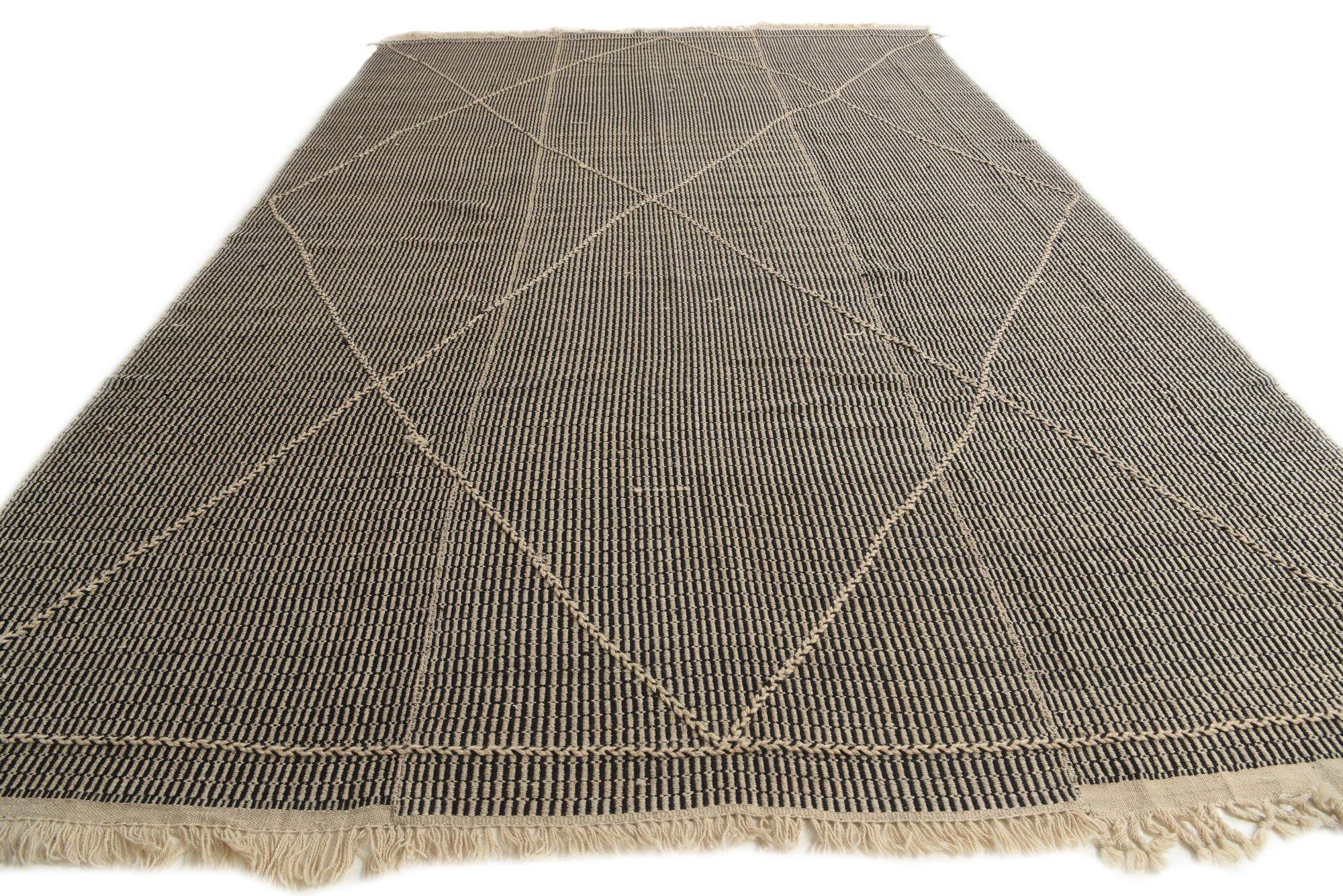9' 7 x 14' 7 Hand Knotted Moroccan Wool Rug