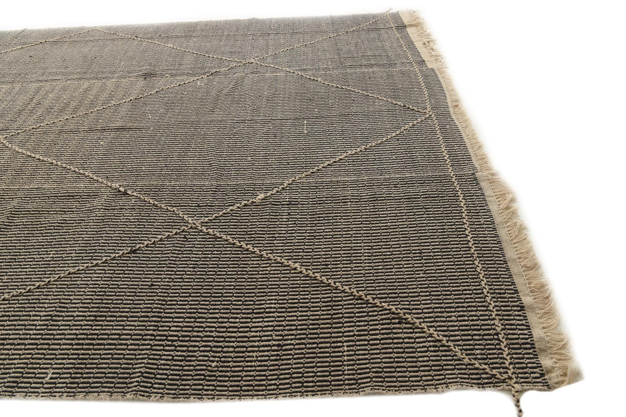 9' 7 x 14' 7 Hand Knotted Moroccan Wool Rug